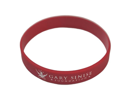 The Red Gary Sinise Foundation Rubber Bracelet